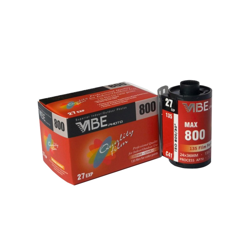 德国原装VIBE MAX800度135彩色除碳胶卷负片27张25年3月C41冲扫 - 图3