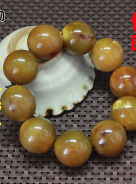 庶物天工男女金丝牦牛角正圆手串