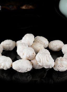 雕刻原色文玩高密度保真八大财神