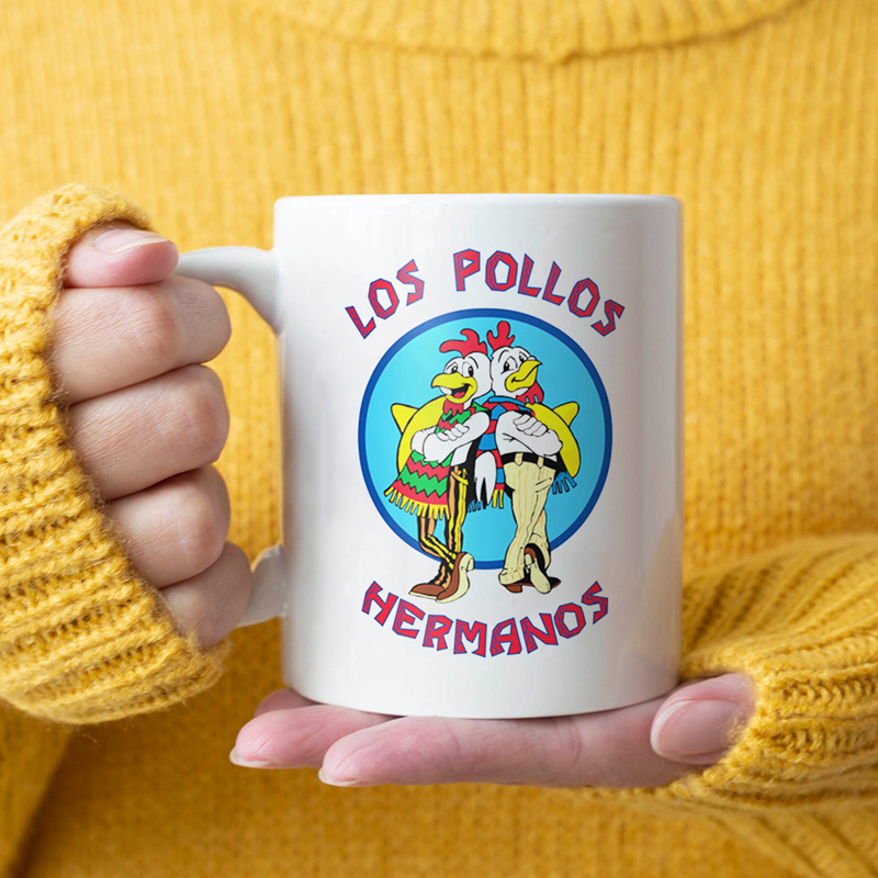 绝命毒师炸鸡店Los Pollos Hermanos陶瓷咖啡马克杯泡水杯子男女