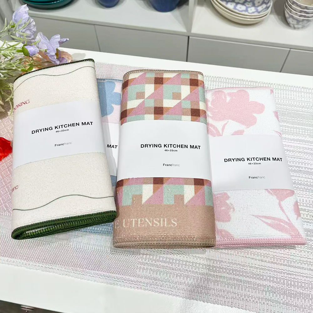 日本francfranc家用杯子碗碟沥水垫餐具垫 - 图0