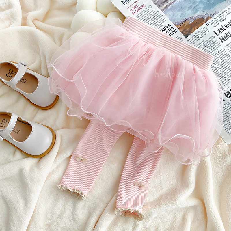 秋冬女童装打底裤宝宝洋气儿童个性潮牌加绒加厚网纱蕾丝花边裙裤,淘宝优惠券,粉丝福利购,淘宝优惠卷