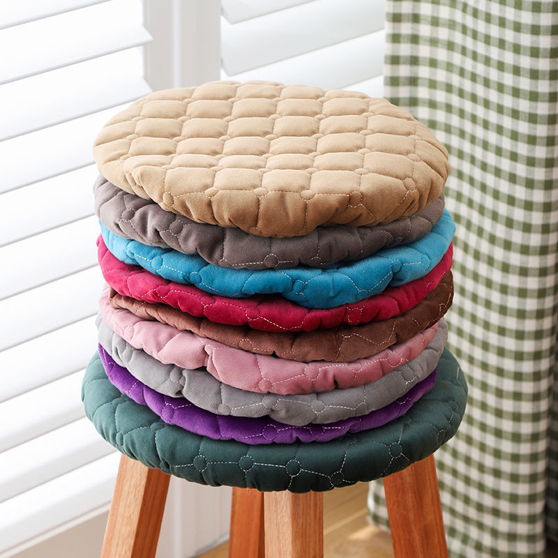 圆凳子套罩加厚坐垫安装便携四季通用家用学校餐厅圆形坐套简约