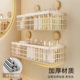 Bathroom storage rack without punching wall-mounted storage basket