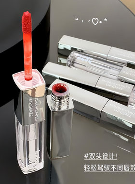 双头唇釉哑光丝绒持妆不易沾杯