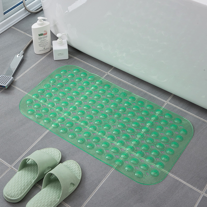 长方形浴室垫防滑垫环保家用淋浴房洗澡防摔吸盘地垫卫浴按摩脚垫-图2