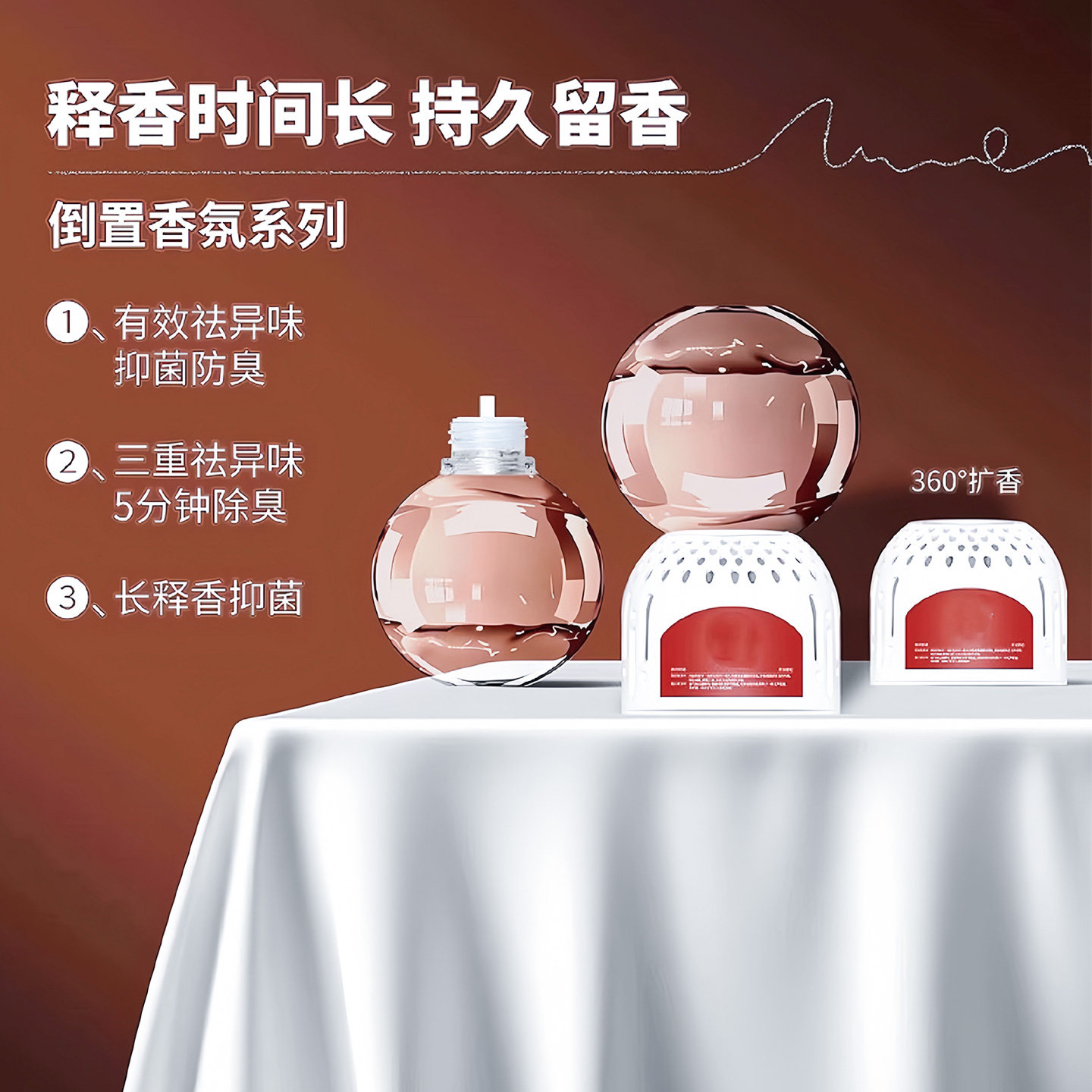 倒置香氛球香薰精油家用香薰室内持久留香房间卧室卫生间厕所除臭,淘宝优惠券,粉丝福利购,淘宝优惠卷