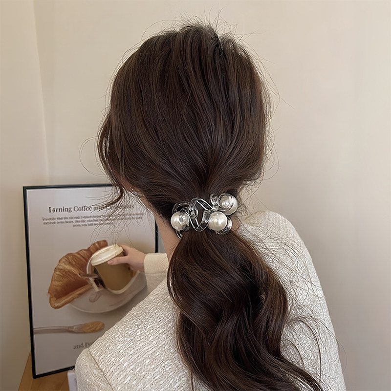 电话线发圈时尚简约加粗珠珠头绳高弹力气质皮筋女扎头发绳不伤发,淘宝优惠券,粉丝福利购,淘宝优惠卷