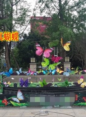 鹏泽户外装饰大蝴蝶立体空中吊饰