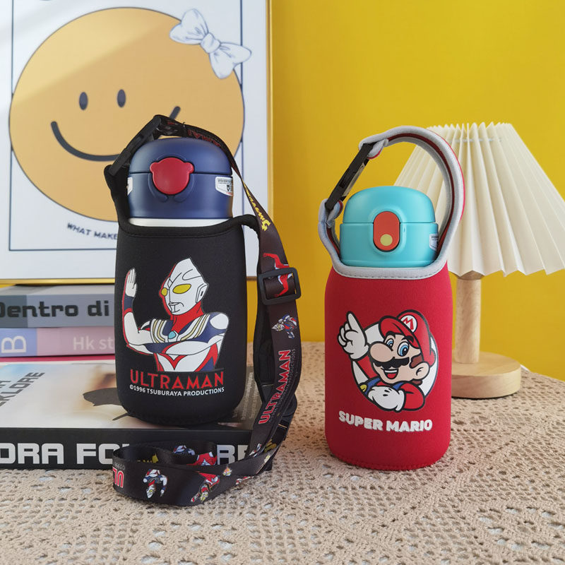杯具熊奥特曼保温杯套儿童水杯套保护套斜挎手提水壶套530 540ml,淘宝优惠券,粉丝福利购,淘宝优惠卷