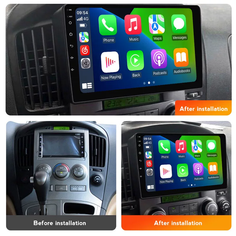 Экран 9 дюймов совместим с 2007-2014 современным Grand Starex Huiyi H1 Android центральный блок навигации всё в одном