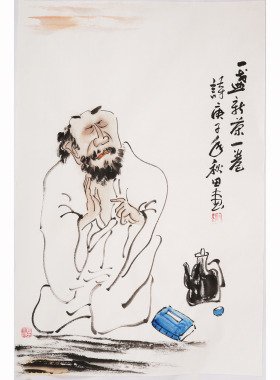 国画四尺开三小品哲理励志趣味