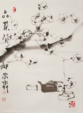禅意国画纯手绘写意画装饰挂画