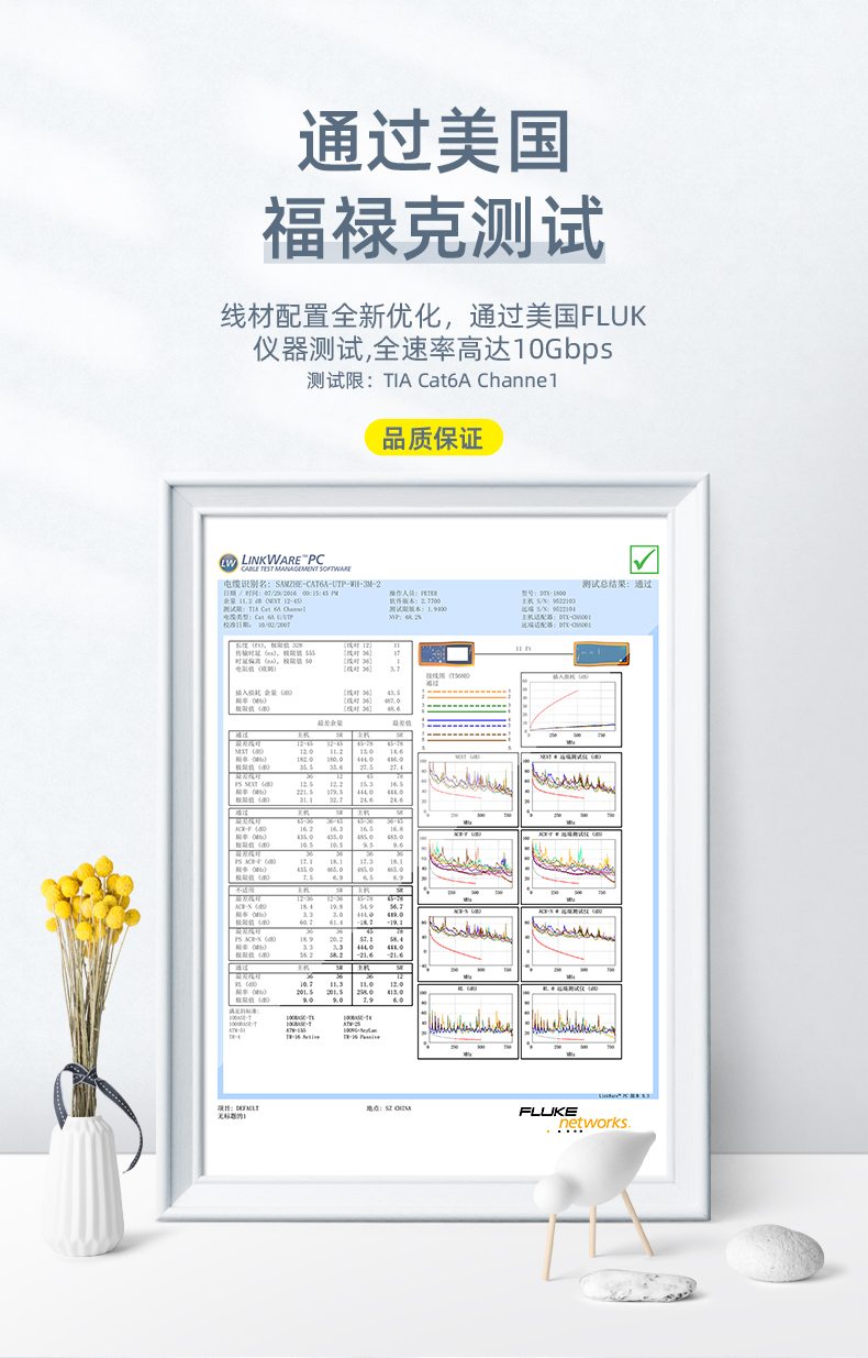 山泽超六类万兆细径网线CAT6A高纯无氧铜七类8芯双绞高速RJ45跳线-图3