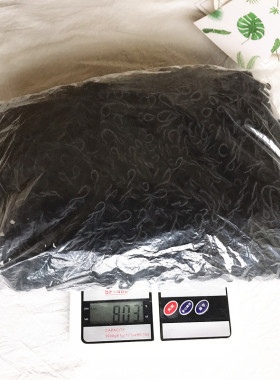 散装皮筋毛线黑色发绳头饰