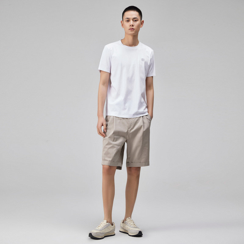 BONI/堡尼春夏新品短裤男士五分裤时尚工装裤纯色休闲裤KL336201B,淘宝优惠券,粉丝福利购,淘宝优惠卷