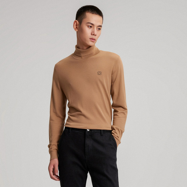 Boni autumn and winter new products for men's casual lapel full cardigan pure color pullover knitted sweater JM653204A