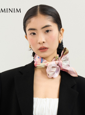 真丝丝巾新中式印花蕙兰度假