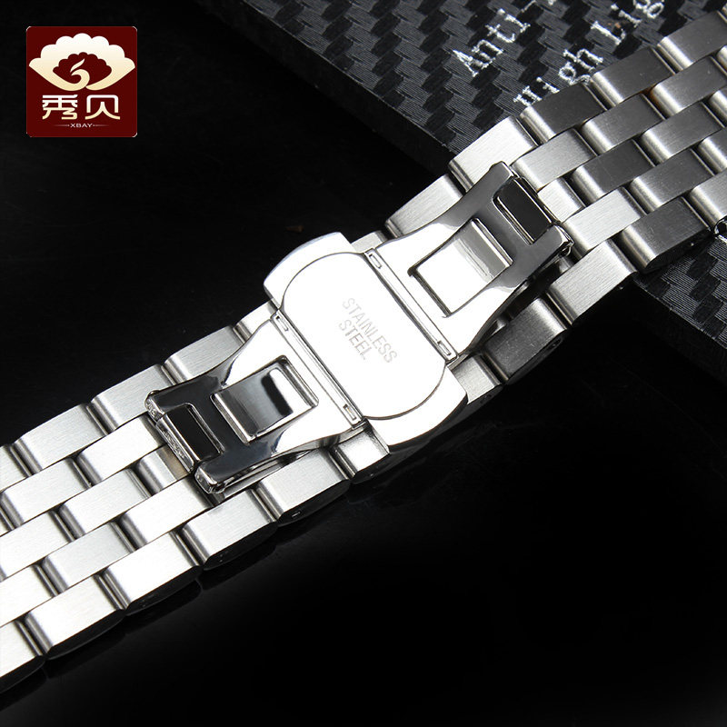 秀贝实心格拉苏蒂萧邦iwc手表带 秀贝配件