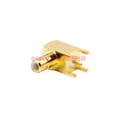 东方旭普 射频连接器 SMB-JWE PCB面板插座 SMB-JWHD 90度弯公头 - 图0