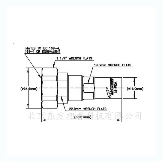 Andrew feeder connector L4TDM-PSA