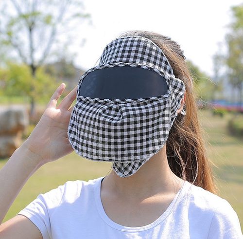 新款防晒护颈防紫外线户外骑车防风护脸防晒面罩护目镜遮脸神器牛 - 图0