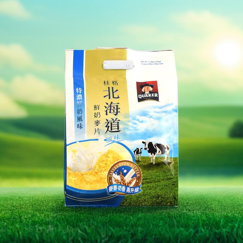 台湾进口桂格即食燕麦片北海道特浓鲜奶早餐即食冲饮巧克力10小袋 - 图2
