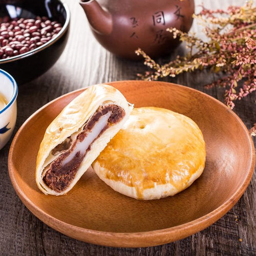 台湾正宗dun趸泰红豆之恋日式红豆麻薯Q饼早餐饼中秋节礼盒 - 图0