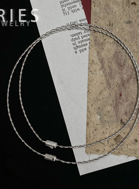 S925纯银意大利进口工艺编织项圈