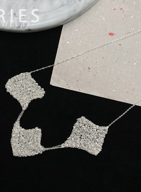 S925纯银锁骨链女生轻奢项链