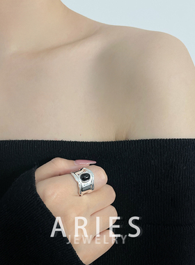 女生S925银小众设计戒指