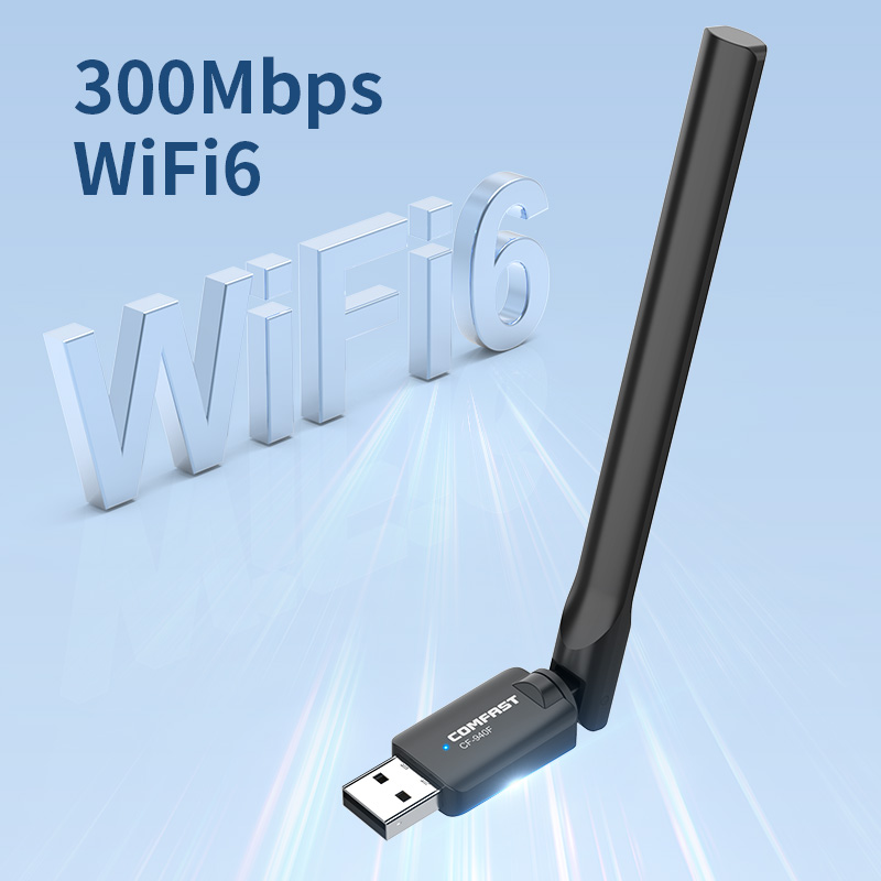 COMFAST CF-940F免驱动WiFi6无线网卡USB增强台式机笔记本电脑WiFi接收器发射器即插即用AX300M无线网络信号-图1