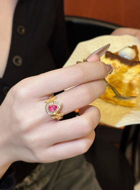 欧美复古vintage设计感戒指