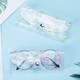 Cute cartoon Korean version of fresh transparent glasses box portable travel sunglasses sunglasses myopia glasses storage box