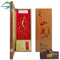Jilin Changbai Mountain ginseng Northeast Chinas special birth Jilin ginseng Mountain ginseng gift box with the hand salute