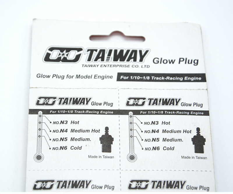 TAIWAY台威火头火花塞火星甲醇引擎N3 N4 N5 N6乌金丝-图0
