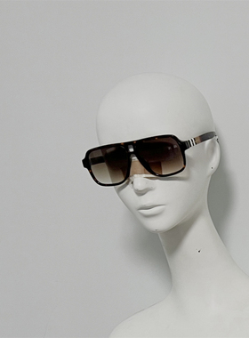 B4321 英伦格纹 意产进口板材太阳镜 超超大框墨镜 样板 亚洲版