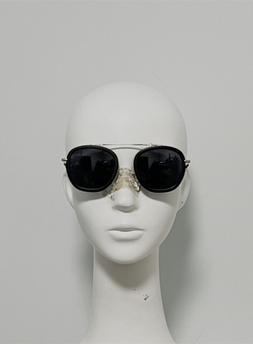 V  复古双圈设计款墨镜 专业偏光镜片功能性太阳镜 适合开车 瑕疵