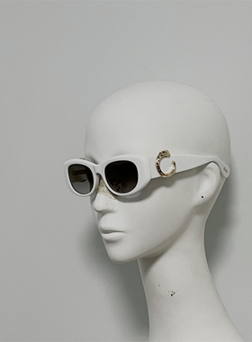 CT 0472 意产进口厚重板材太阳镜定制ZS镜片 猫眼款超大修脸墨镜