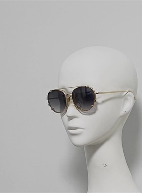 LFL646 钛金属IP真金电镀框+夹片太阳镜 套镜 近视镜 近视眼福音