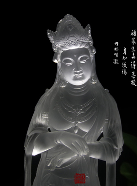琉璃摆件观音佛像