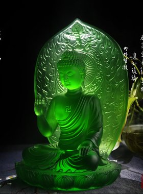 摆件一相琉璃古法琉璃摆件佛像