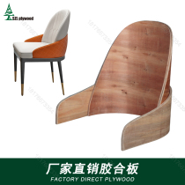 F55C double back Nordic dining chair designer Coffee hall backrest with chair Home chair Leisure chair Double bending plate