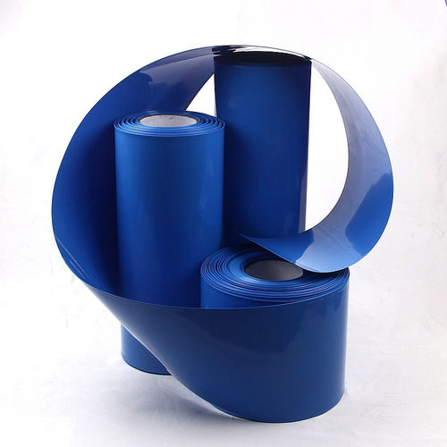 PVC锂电池组热收缩膜防水阻燃封装保护塑皮环保绝缘包装蓝色套膜 - 图1