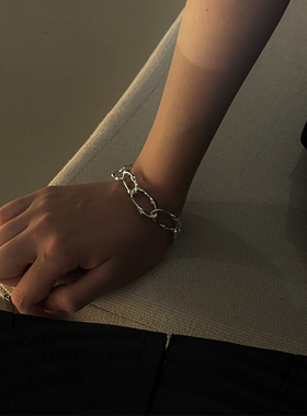 nottu2021新款小众潮女镀银手链