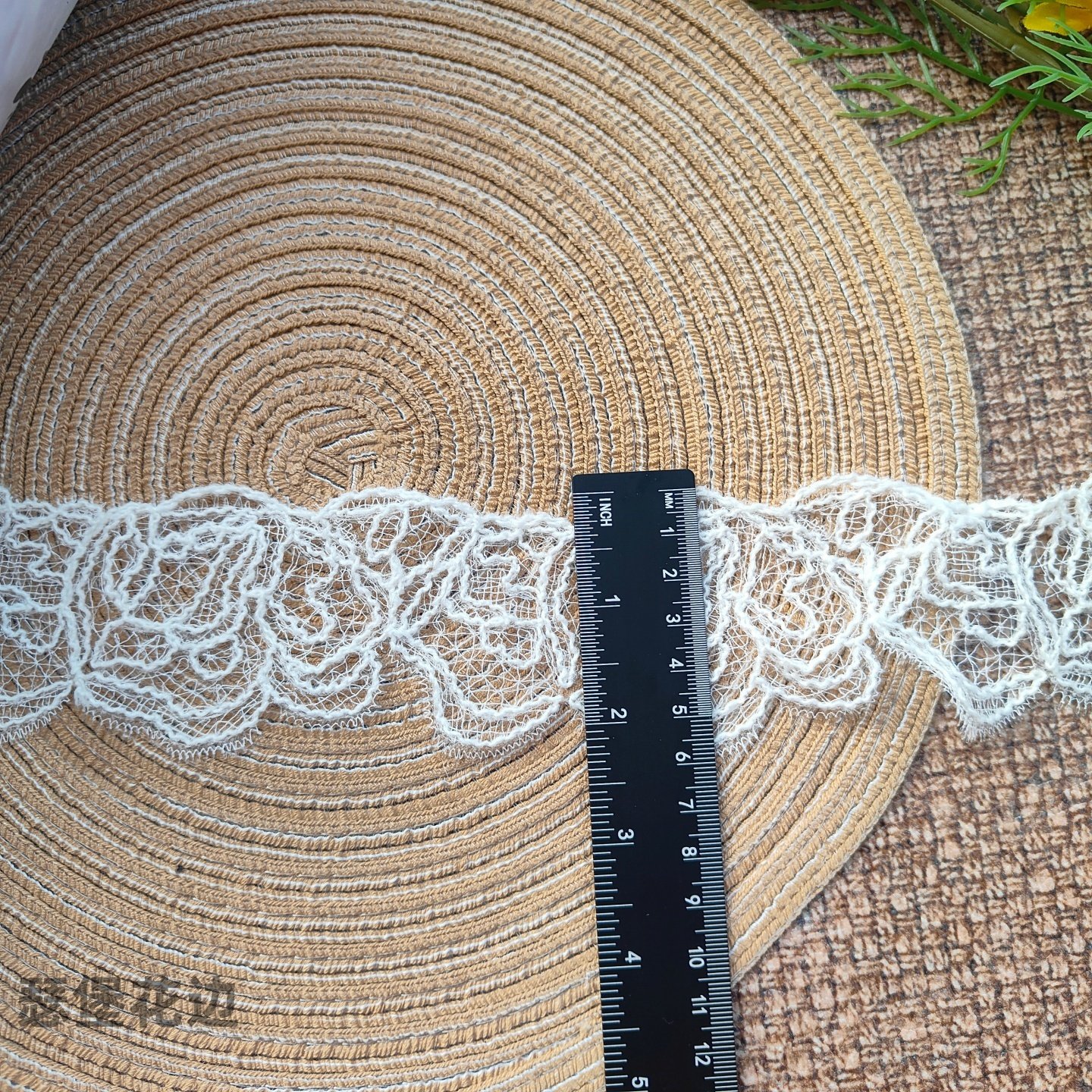 6cm 米杏色鱼丝线刺绣花边 秋冬棉绳服装辅料 DIY 手工家居装饰,淘宝优惠券,粉丝福利购,淘宝优惠卷