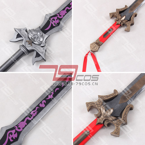 79COS真三国无双7刘备双股剑精品动漫游戏COSPLAY道具定做0759 - 图2