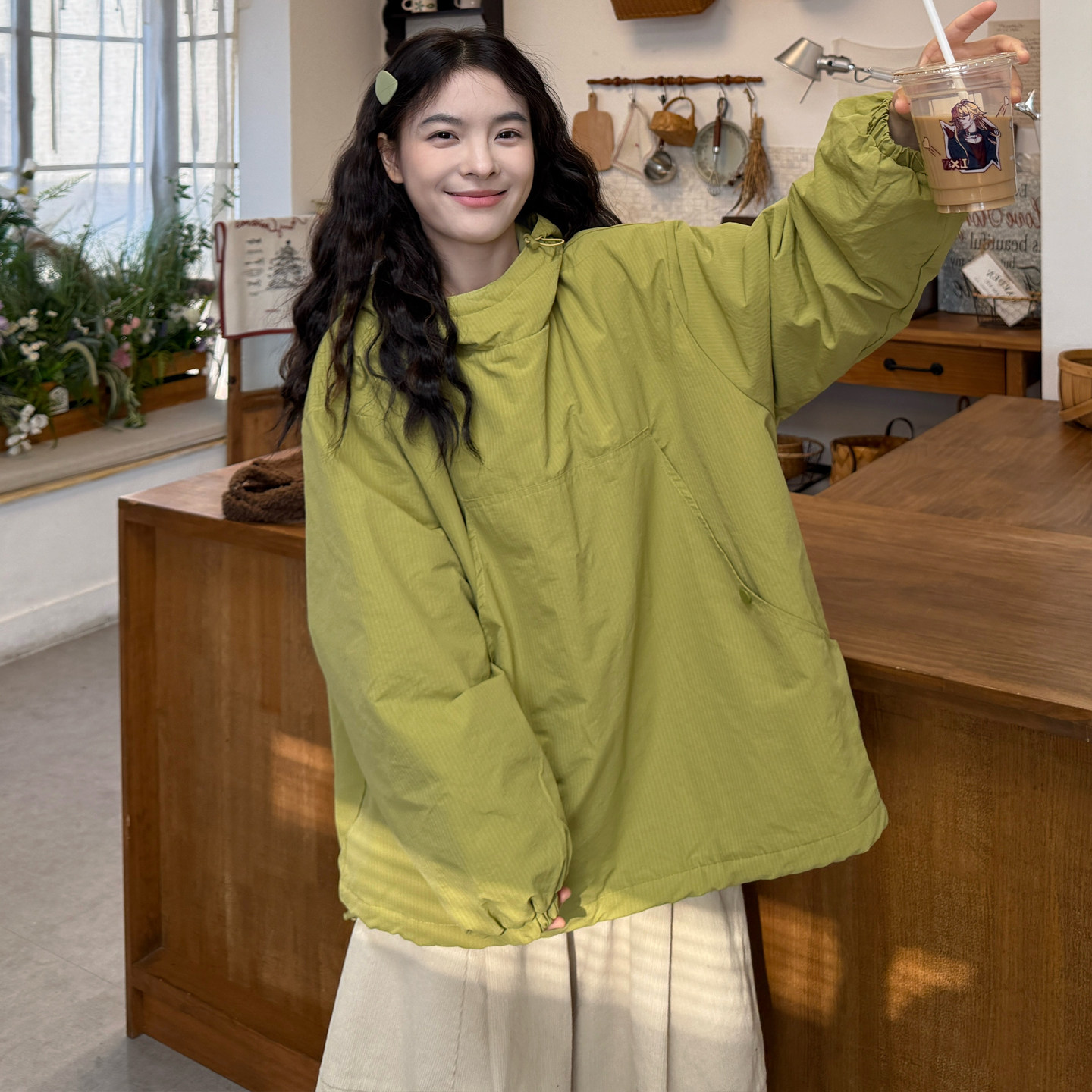 大码女装2025冬季胖mm韩版百搭夹棉加厚宽松连帽卫衣休闲裤子套装,淘宝优惠券,粉丝福利购,淘宝优惠卷