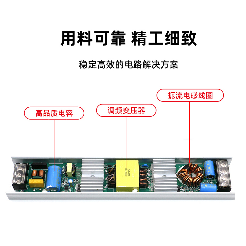 灯箱线220变压器型12VLED灯带V超薄镇流器转长条24V开关电源灯条 - 图0