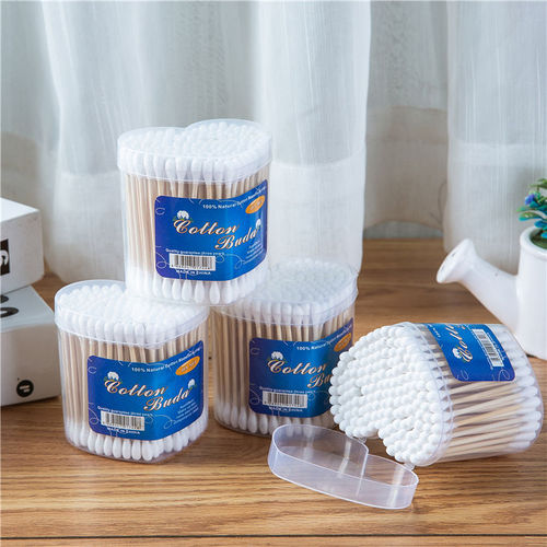 Cotton swab ear removal makeup remover cotton stick ear disinfection disposable pointed double headed household cotton swab